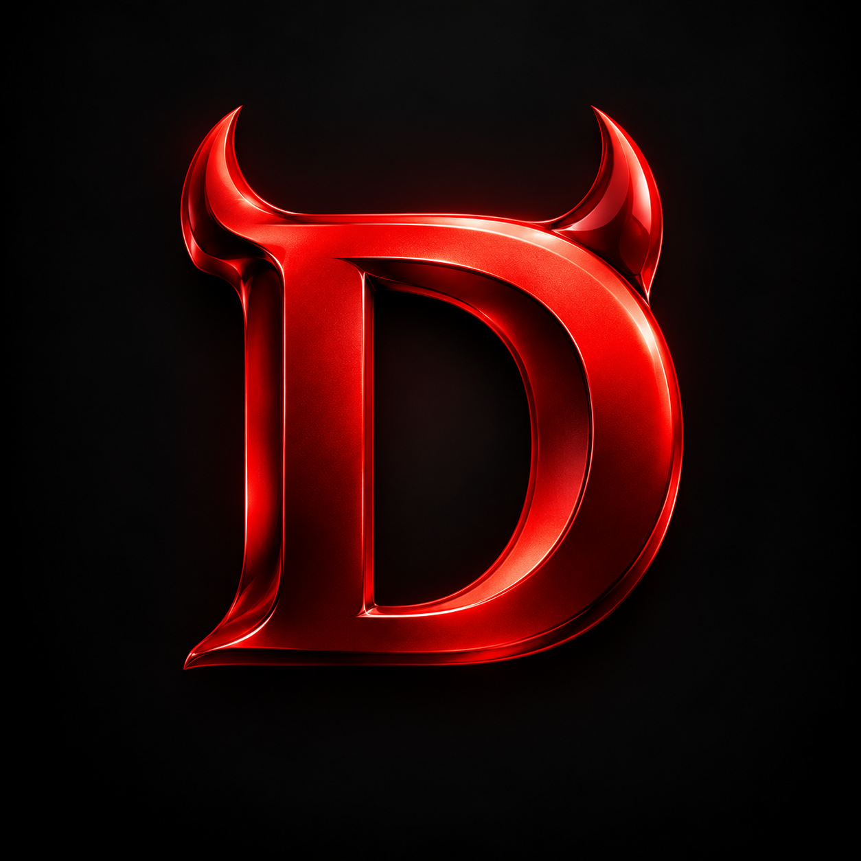 Diavolo: a red D with horns